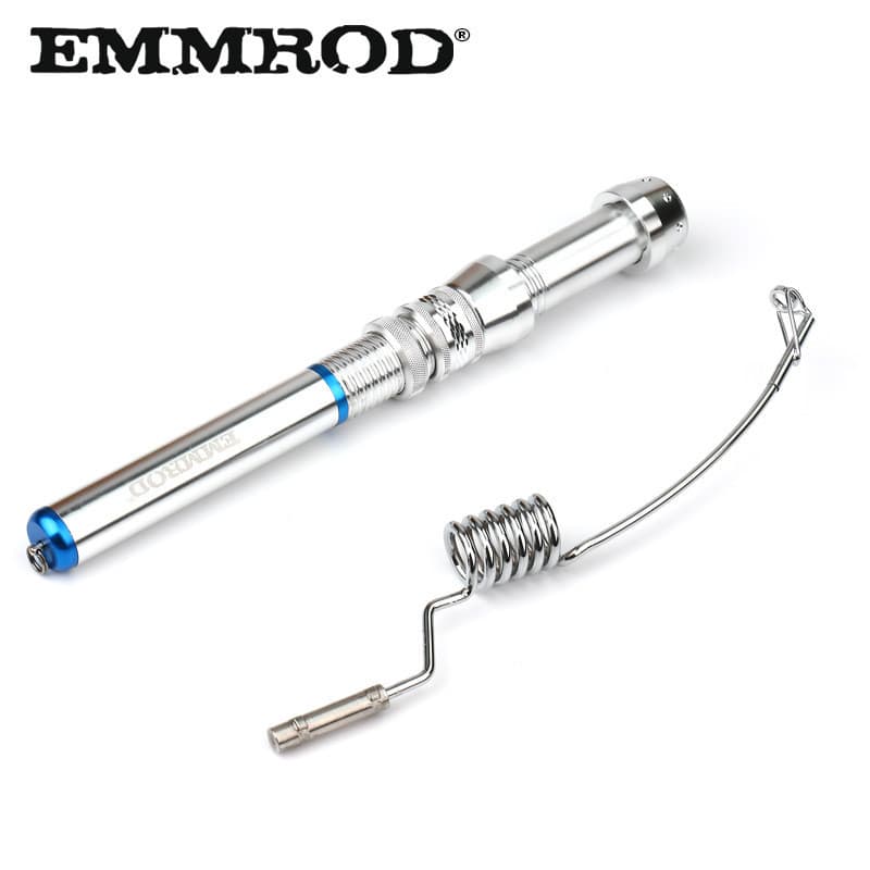 Emmord novo estilo Mini Ultra curto pequeno vara de pesca no gelo jangada vara de pesca inverno vara de pesca no gelo ba