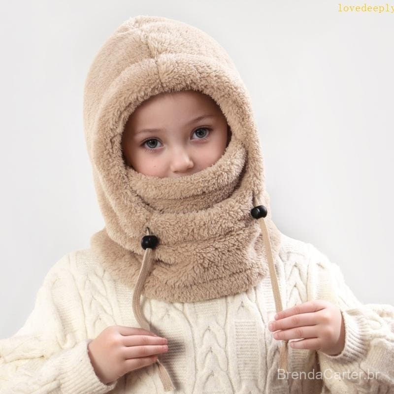 lovedeeply Quente Orelha Segurança Pescoço Brinde Chapéu De Inverno Para Crianças Tarefas Ao Ar Livre Em Clima Frio