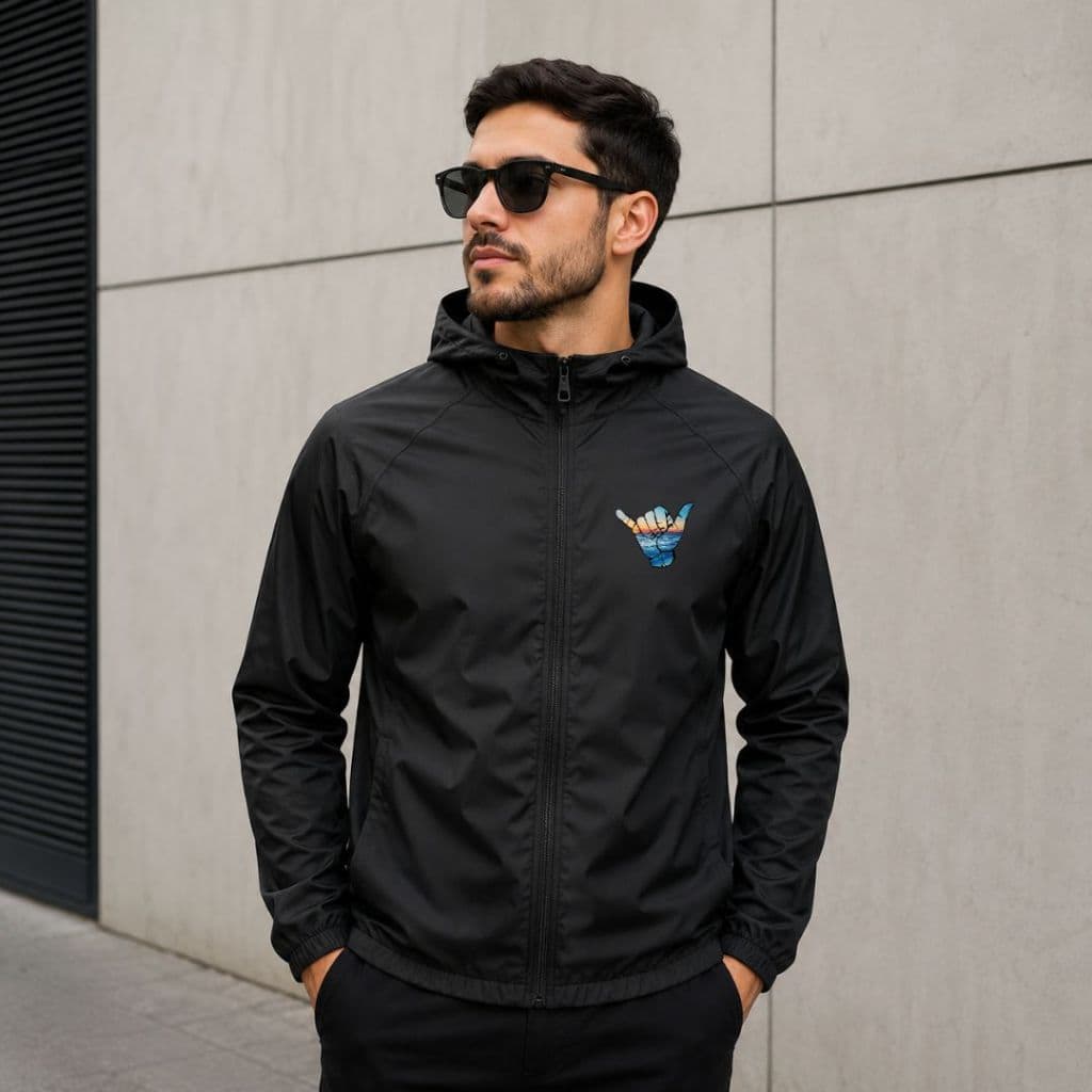 Jaqueta Masculina Blusa Corta Vento Premium Loose Com Capuz