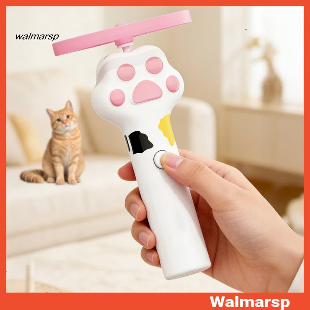 [WMP] Brinquedo De Busca De Gato Lançador De Disco Voador Recarregável Com 6 Discos-Interativo Para Gatos Interno E Exte