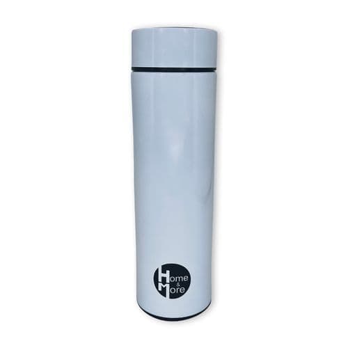 Garrafa Termica Aco Inox 500ml Com Luz Led Reservatorio Bebidas Quentes Frias