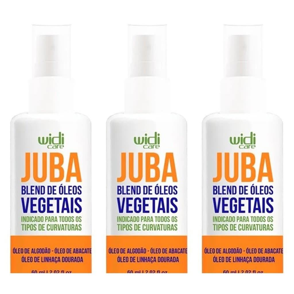 Kit Widi Care Juba Blend De Oleos Vegetais 60ml — 3 Unidades
