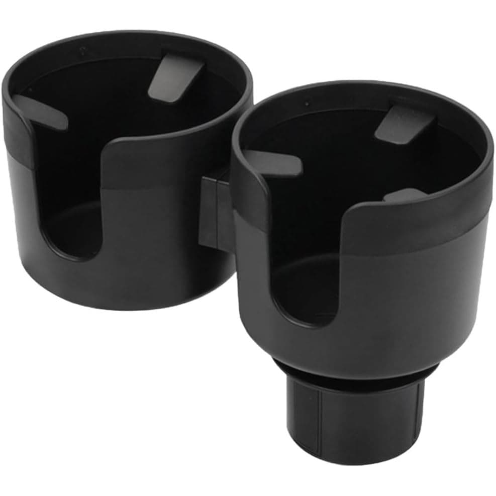 Extensor de Porta-Copos Duplo para Carro, Adaptador de Porta-Copos 2 em 1 com Base Ajustável, Organizador Universal Mult