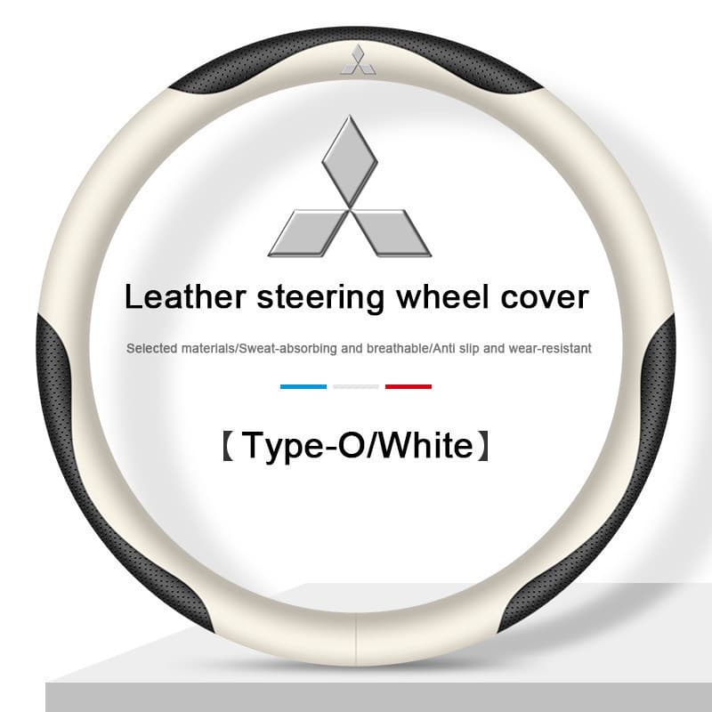 Capa de Volante Ultra-Fina de Couro para Carro com Antiderrapante e Absorção de Suor, Adequada para Mitsubishi Xpander,