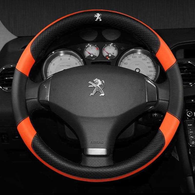 Capa de Volante de Carro Peugeot Sem Cheiro, Fina, em Couro Microfibra, Acessórios Antiderrapantes para Peugeot 308 206
