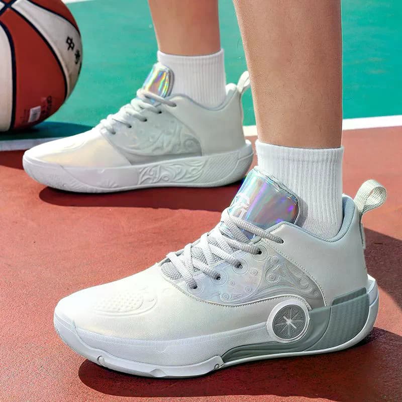 Tênis de basquete novo estilo combate real tênis antiderrapante j