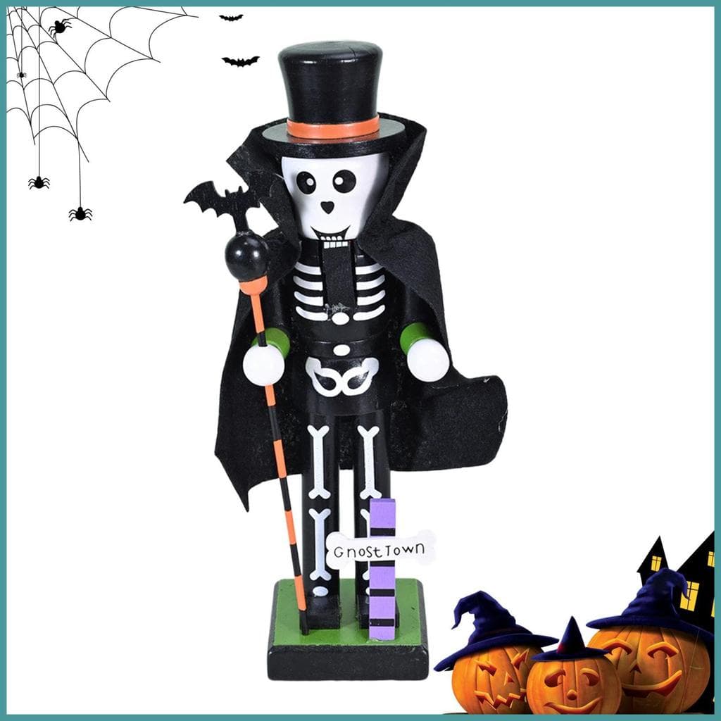 Halloween Quebra-Nozes Assustador Estatueta Decorativa Figuras Decoração Do Feriado Para Janela Mantelpiece Festa heqoib