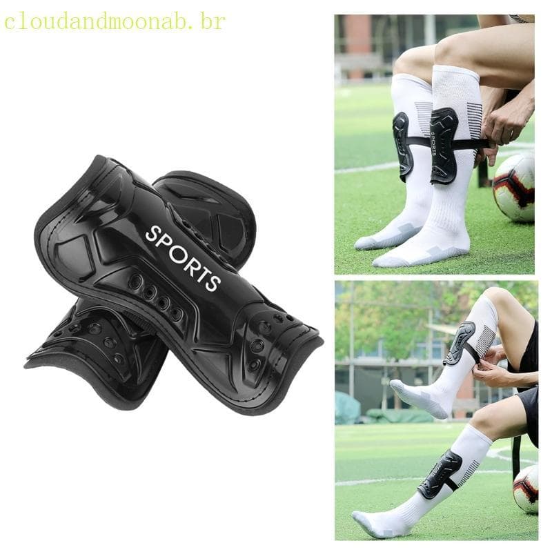 CLO Caneleira Futebol Para Adolescentes, Equipamento Proteção Jovens, Caneleiras