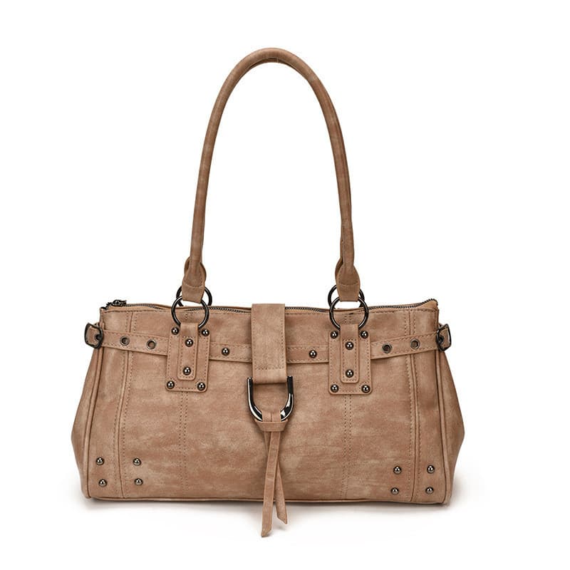 2026 Novo Estilo Bolsa de Ombro Grande Capacidade Moda All-Match Sacola Design Retro Bolsa Commuter