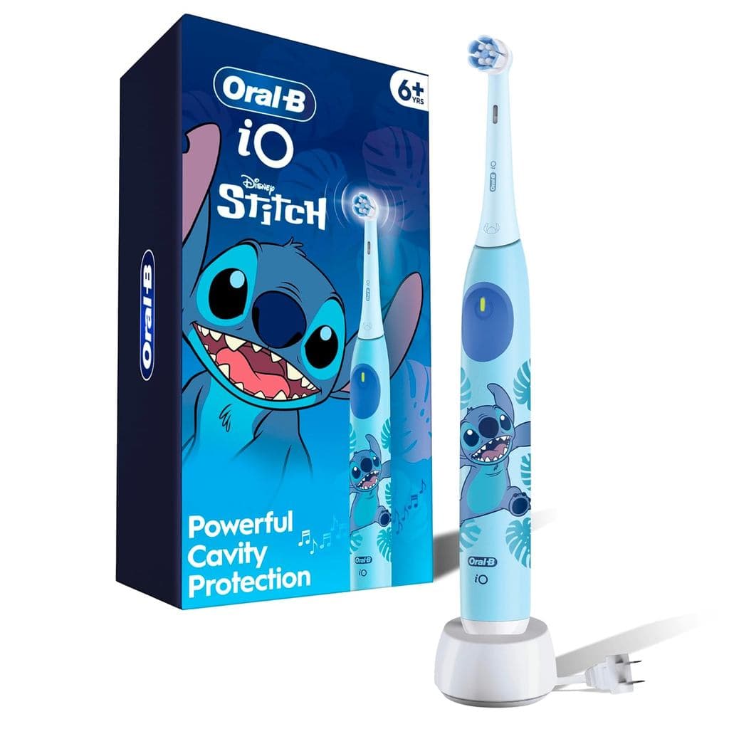 Escova de Dentes Elétrica Recarregável Oral-B iO Kids, Stitch com 1 Cabeça de Escova - Sensor de Pressão Automático - 3