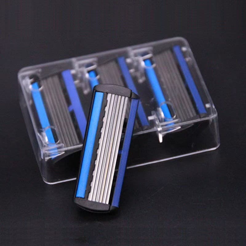 Lâmina de 6 camadas Manual navalha de três lâminas barbear barbear barbear barbear barbear perna cabelo 4T1C