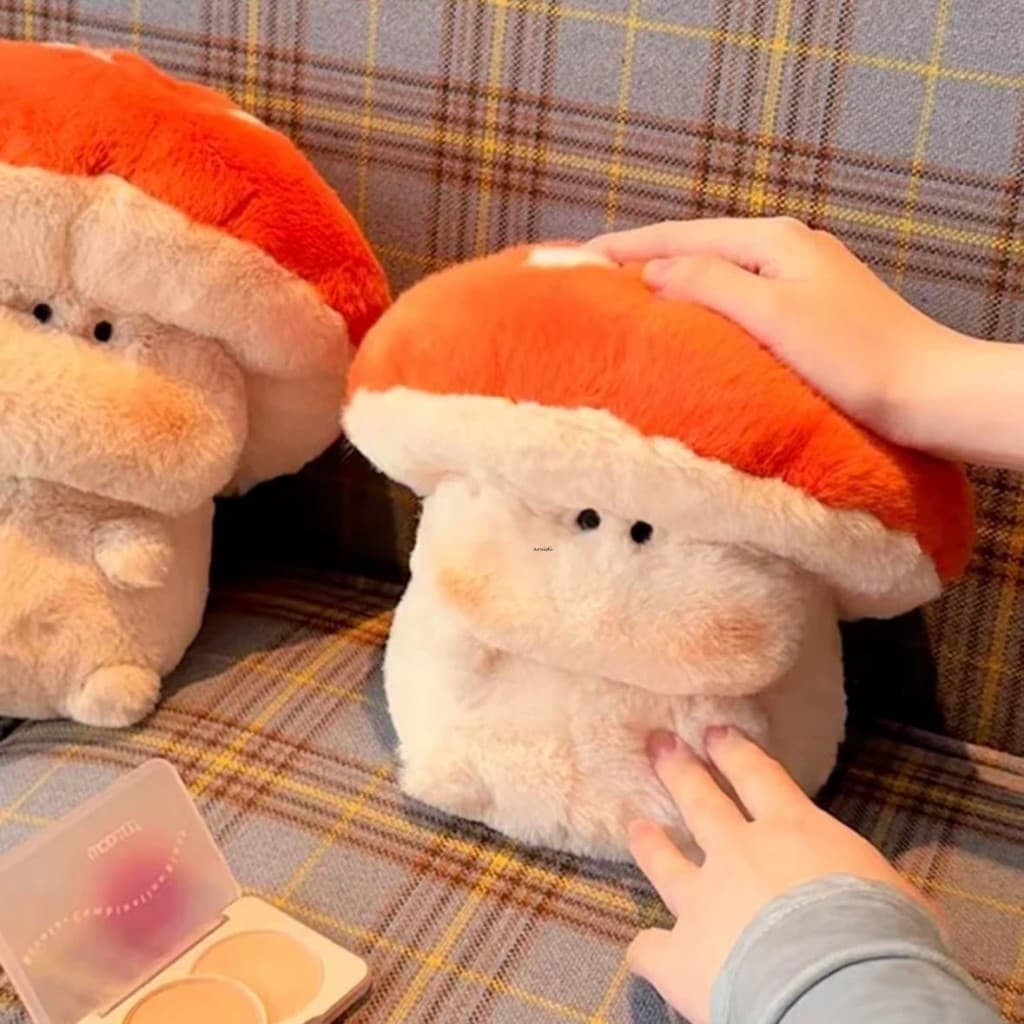 Brinquedo De Pelúcia Tutu De Cogumelo-Presente De Cura Emocional Super Macio Para Meninas