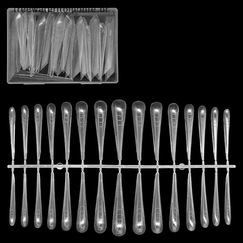 30/150 Pçs/Caixa Formas De Unhas Mecânicas De Garra De Dragão Para Extensão De Gel Moldes Construção Manicure