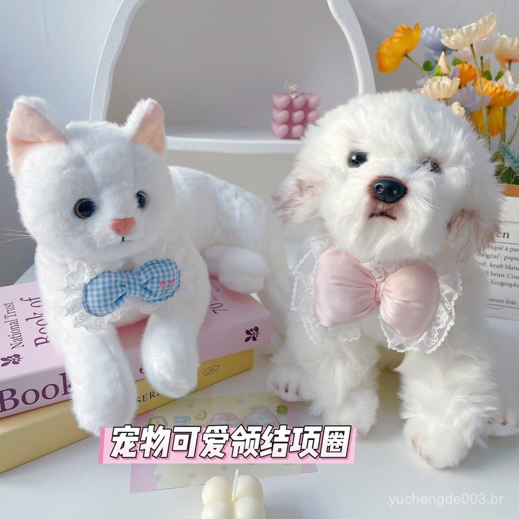Coleira com Laço para Gato e Cão, Ajustável, Bonita, para Cães de Pequeno e Médio Porte, Decoração para Pescoço de Cão 7