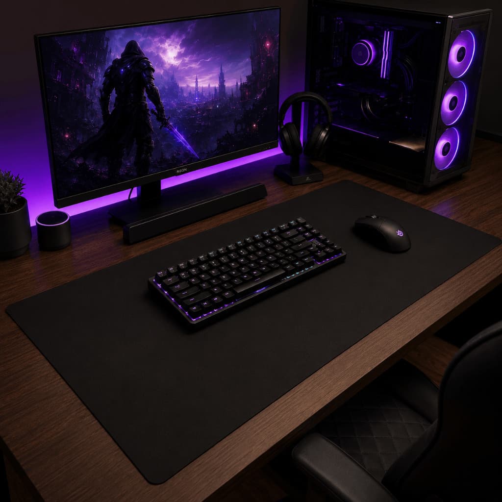 Desk Pad Premium Grande 80x40 Mouse Pad Gamer Extra Grande Antiderrapante Mesa Setup Business