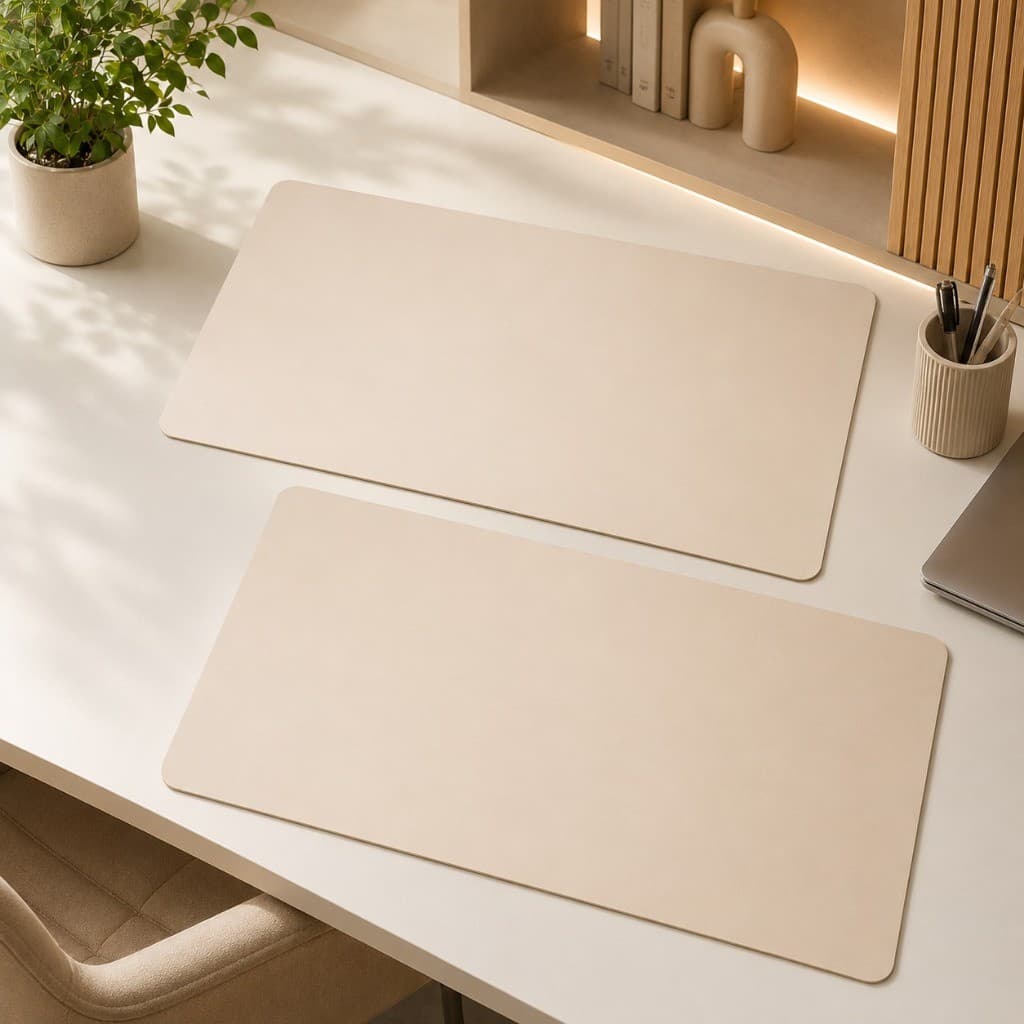 Kit Desk Pad Premium Base para Mesa Antiderrapante Escritório e Gamer Organizador de Mesa Escritório