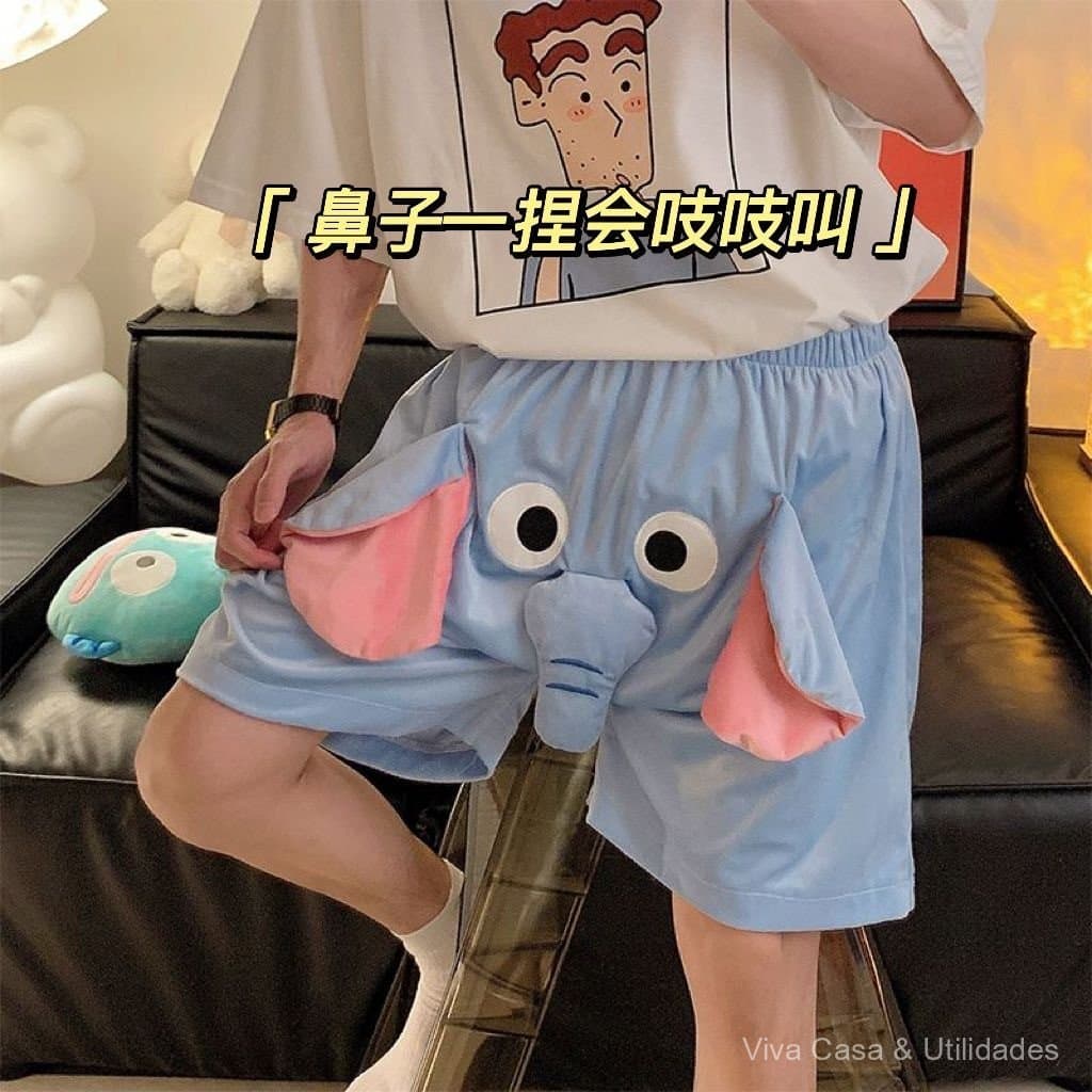 Shorts de elefante em estoque que emitem som ao serem apertados, adequados para lazer em casa na primavera e no verão, p