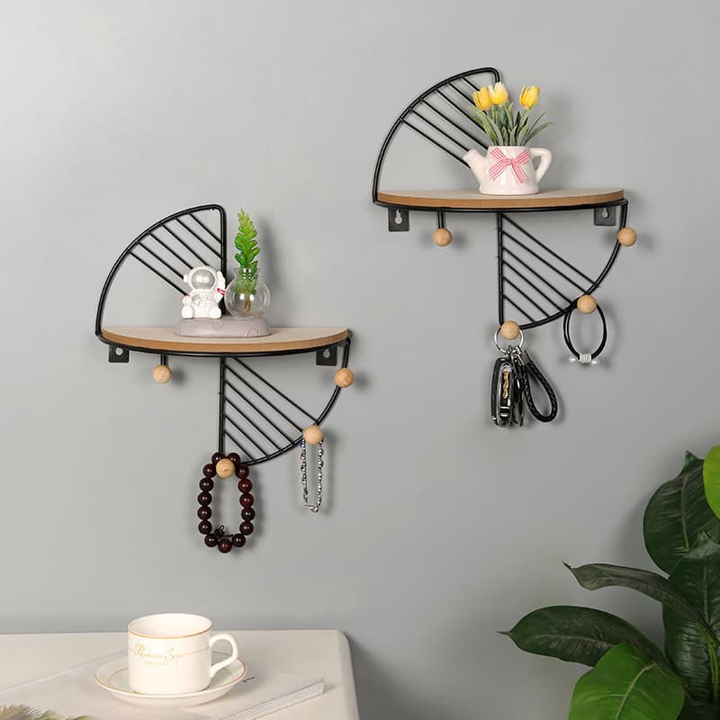 Rack De Armazenamento De Metal Versátil Montado Na Parede , Entrada De Casa , Decoração De Quarto E Porta-Chaves