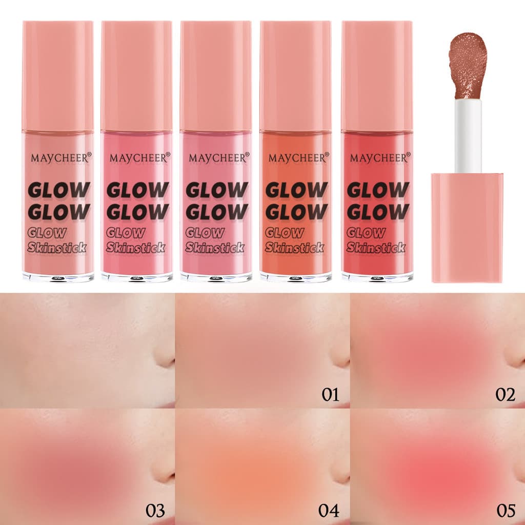 Blush Líquido Hidratante Fácil de Empurrar Aberto Natural Iluminador de Cor Clareador Vitalidade Blu