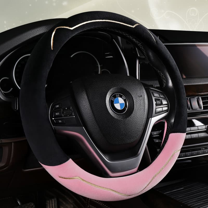 Bonito bonito bonito capa de volante High-End Universal antiderrapante fino senhoras volante do carro capa de aperto
