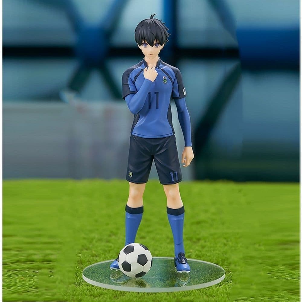 Figura Isagi Yoichi Blue Lock, Camisa 11 de Futebol, Estátua PVC Colecionável para Decoração