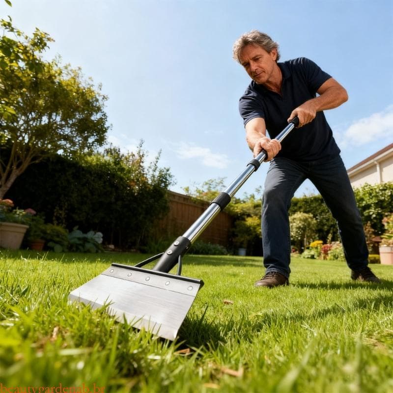 beautygardenab Pá Jardim Multifuncional Alça Ajustável 60 Polegadas, Larga Para Escavar Ervas Daninhas