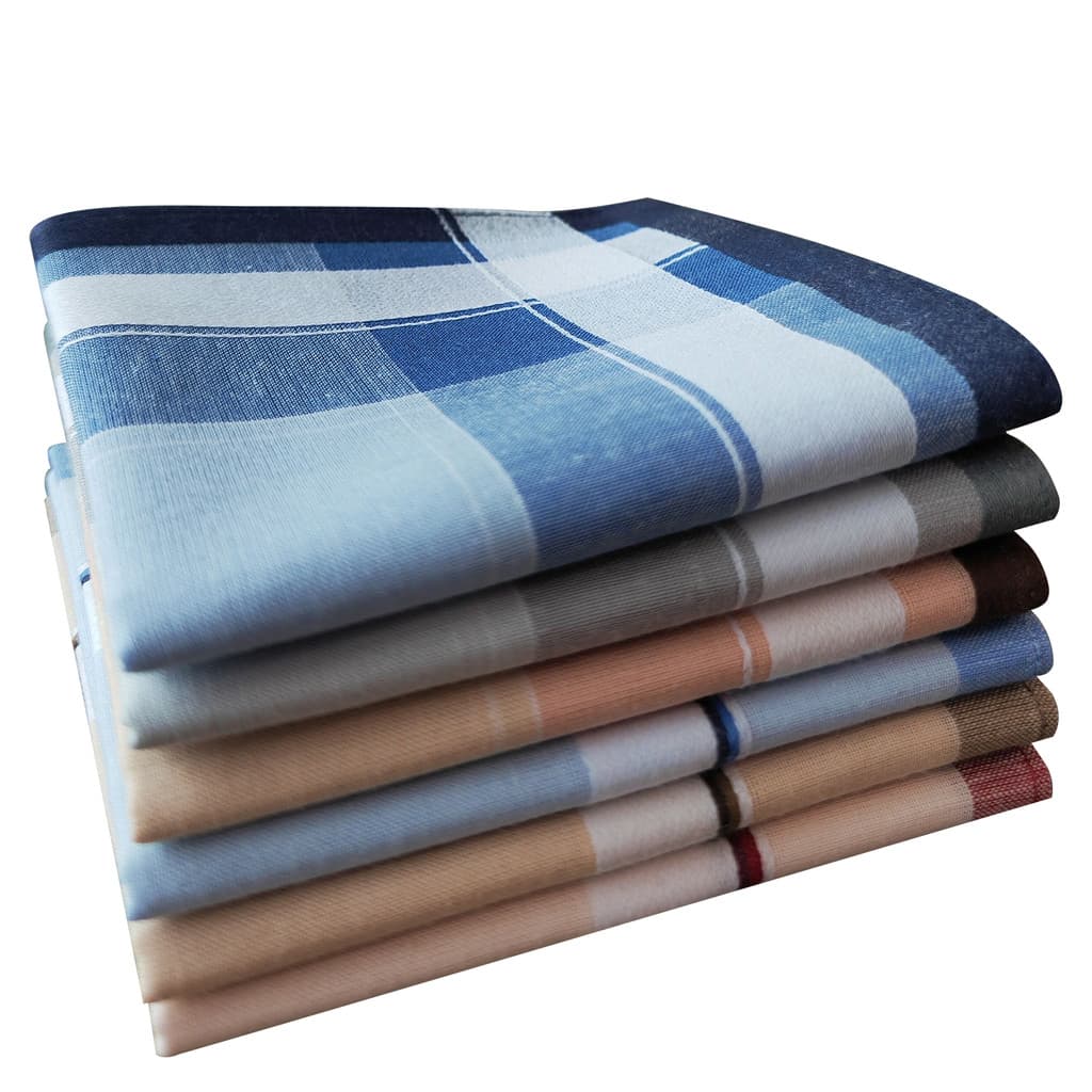 Lenço de cetim velho Shanghai 40cm Lenço retrô de algodão masculino macio absorvente de suor para idosos