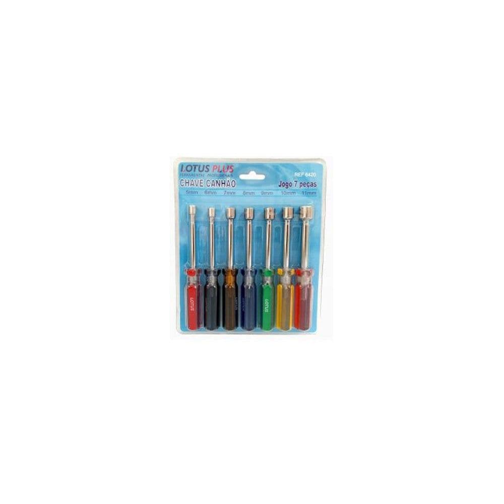Jogo de Chave Canhão de 5 a 11 mm com 7 peças 6420 - Lotus