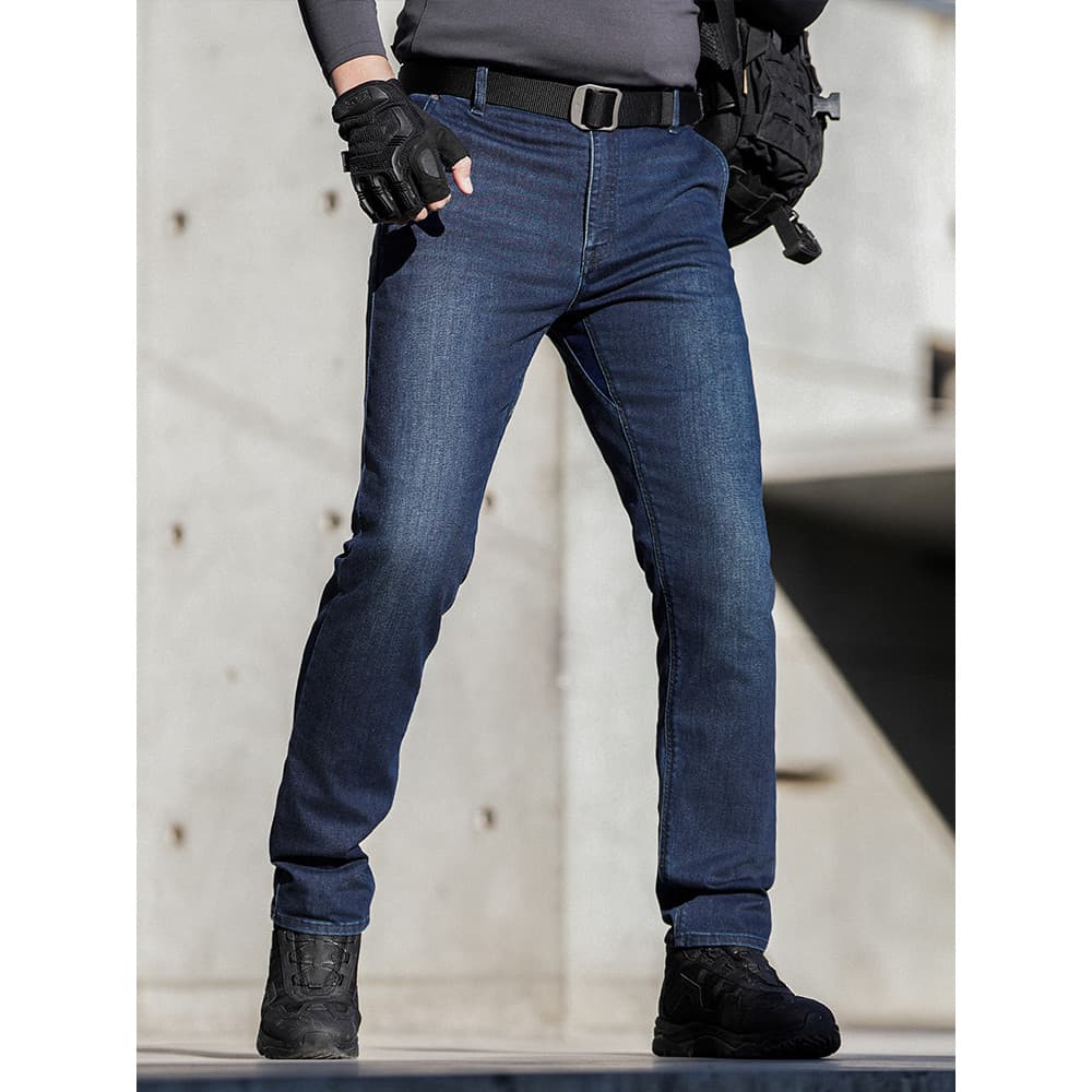 Três gerações dente de dragão lâmina escondida tático Commuter Jeans Slim fit confortável Casual Wear-