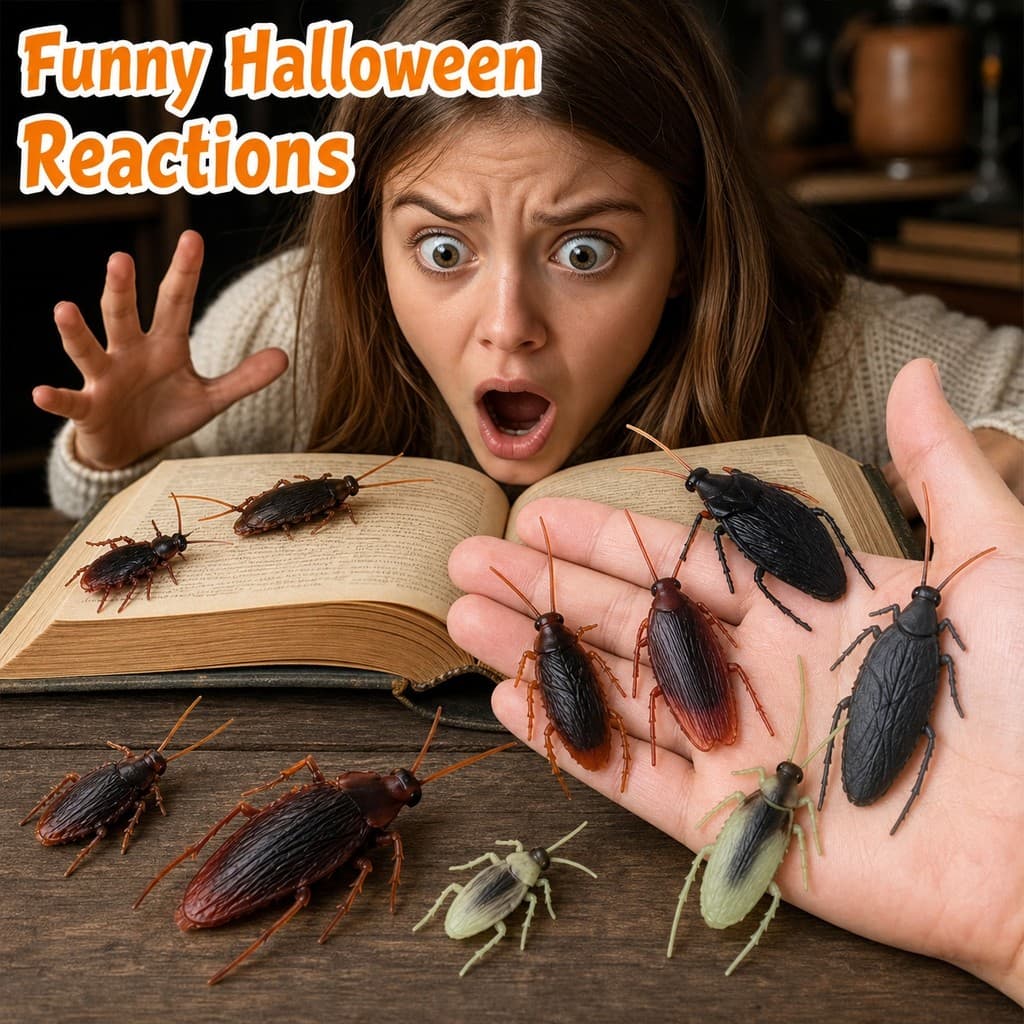 10/20 Pcs PVC Simulado Inseto Brincadeira Brinquedo Para Decoração Assustadora De Mesa De Halloween