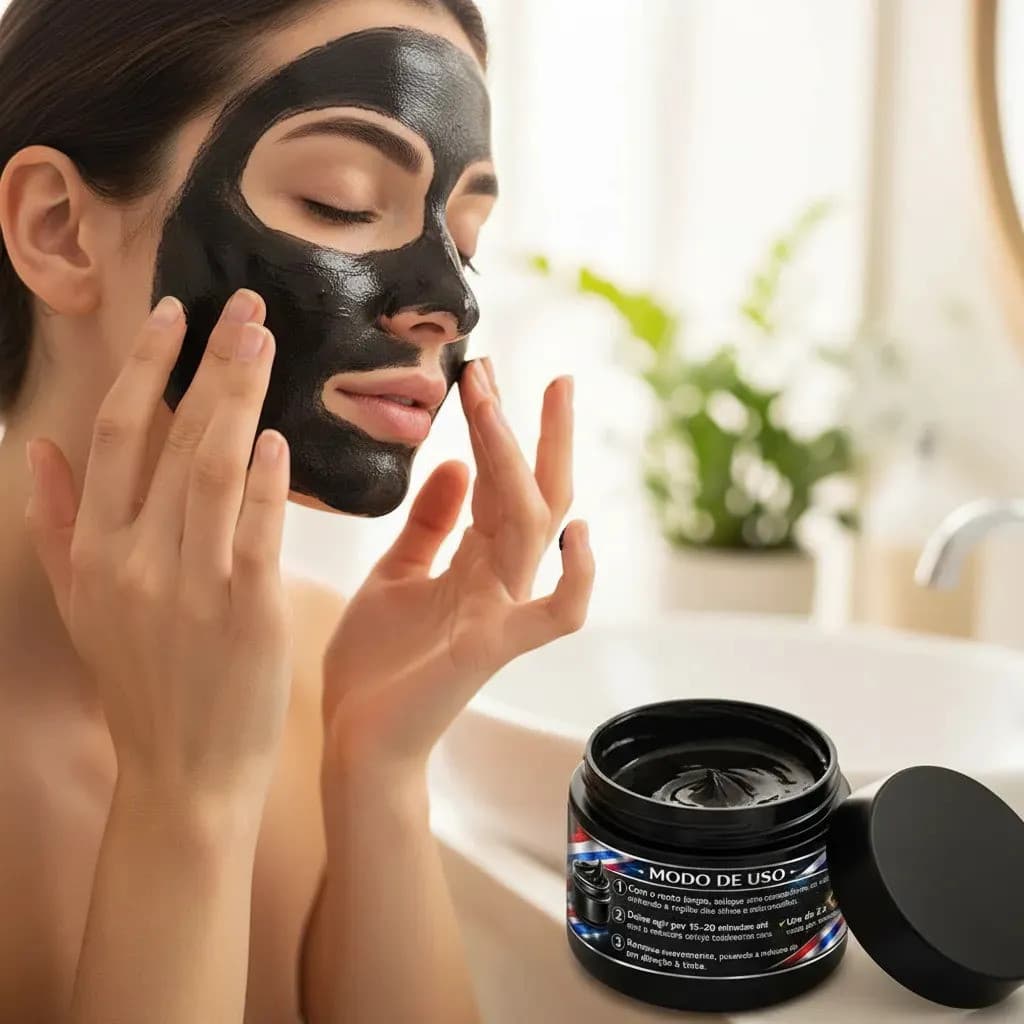 Kit 2 Mascaras Facial Limpeza Profunda Para Cravos controle da oleosidade remover impurezas detox facial