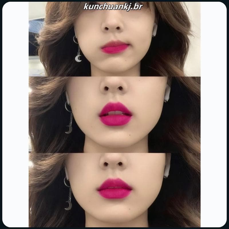 Quem sabe, minha cor da vida apareceu caindo no amor Dragon Fruit Matte Velvet Lip Clay Whitening ins