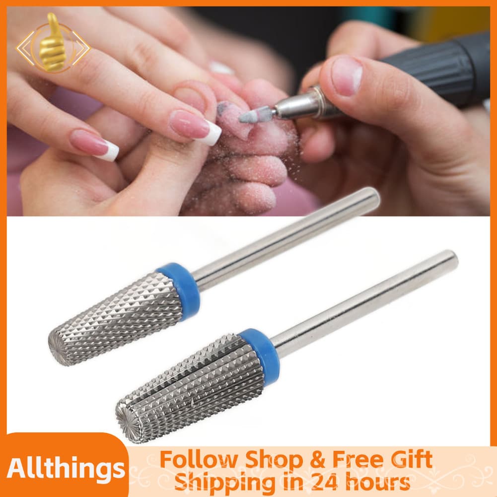 allthingss-br Brocas para unhas polindo aço de tungstênio de alta resistência para iniciantes moedor eletrônico