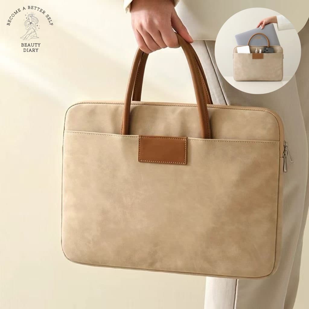 Bolsa Fina Para Laptop De Escritório , Elegante , Material PU , Capa Notebook , Trabalho Diário E Viagens De Negócios