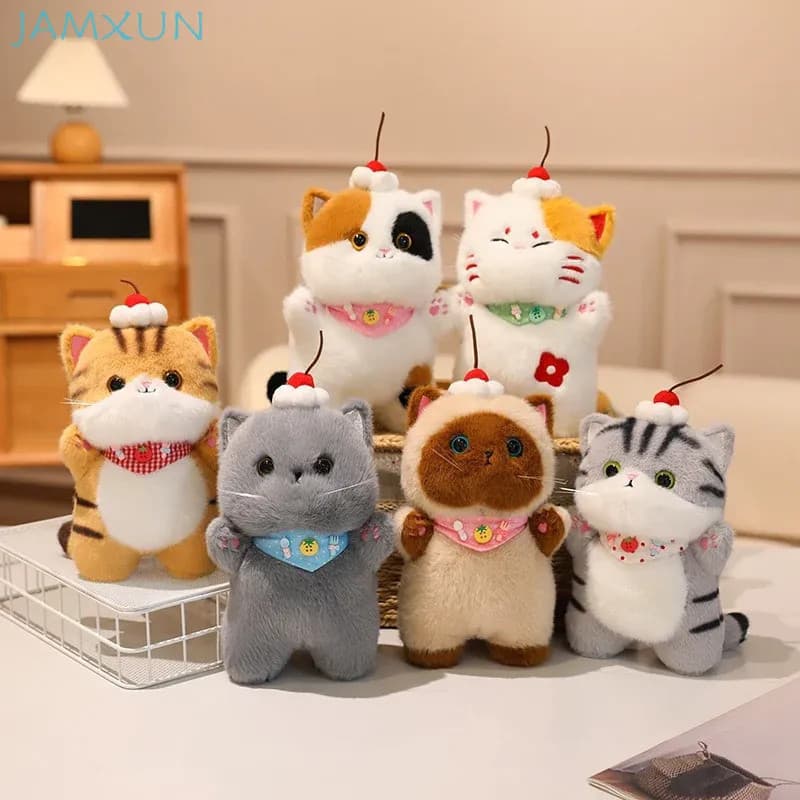 JAMXUN Gato Brinquedo De Pelúcia Companheiro Boneca 20cm Multi Estilo Gatinho Combinar Roupas DIY Recheado De Estimação