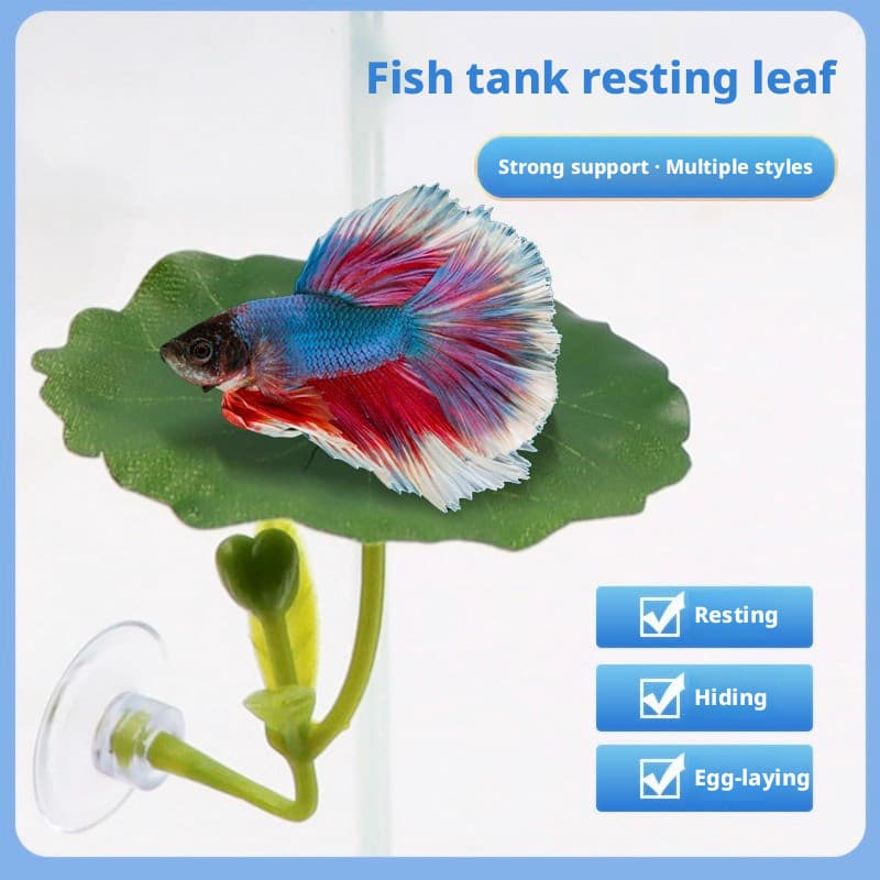 Betta resto escondendo folhas desova folhas de lótus simulação plantas aquáticas folhas cama de dormir tanque de peixes