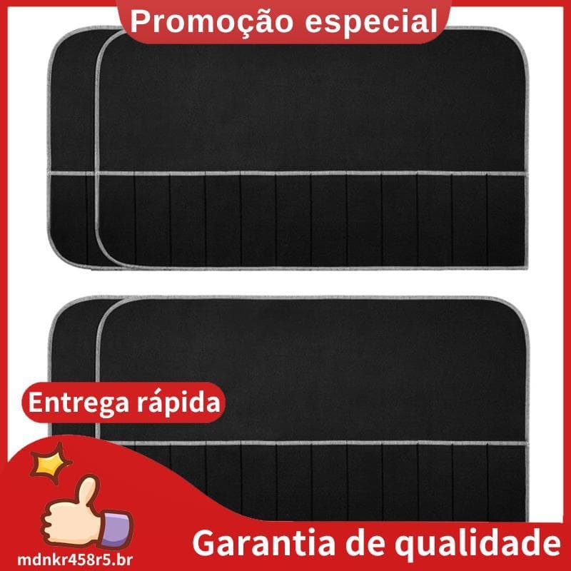 Sacos De Armazenamento De Prata Pano Organizador De Talheres De Feltro Anti Manchas Protetores De 4 Unidades . mdnkr458r