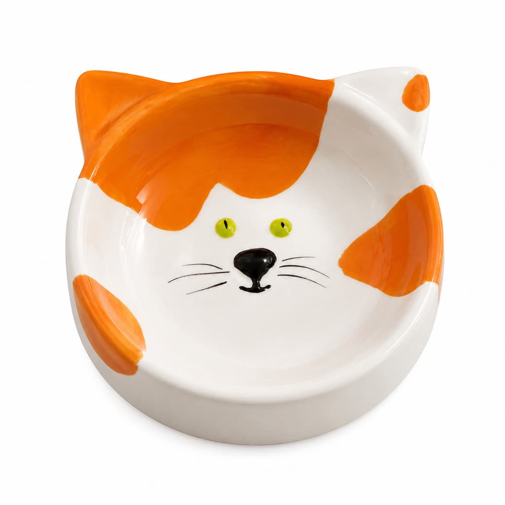Comedouro Gato Porcelana Pote Ração Água Pet Comedouro Gato Porcelana Tigela Ração Pet