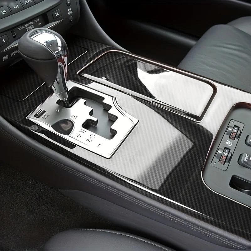 Para Lexus GS 2006-2011 Interior Painel De Controle Central Maçaneta Da Porta Adesivos De Fibra Carbono Decalques Estilo