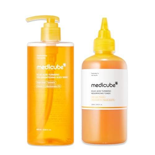 medicube Kojic Acid Body Wash & Toner Duo - Sabonete Líquido e Tônico Corporal com Ácido Kójico LCSD