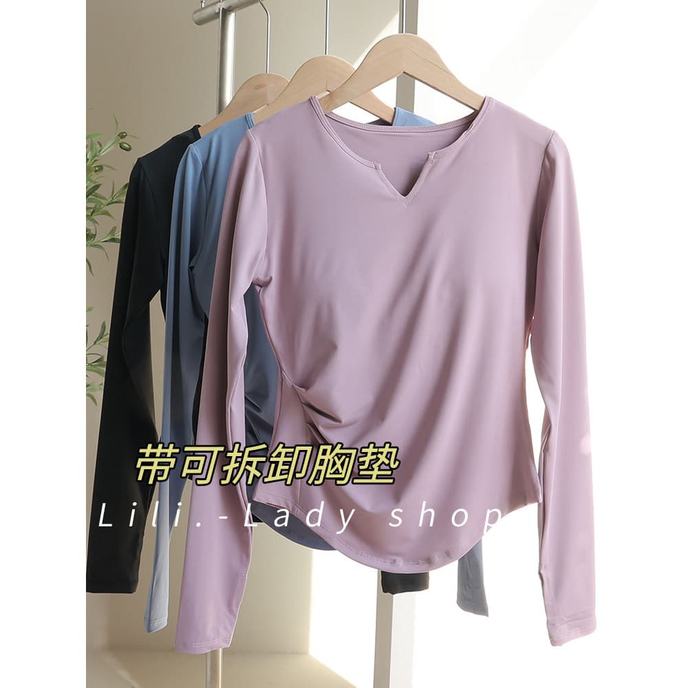 Único bonito roupas de Yoga feminino 2026 novo estilo profissional manhã correndo High-End manga comprida Pilates bonito