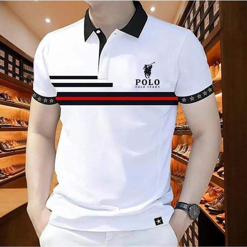Camisa Polo masculina Casual de verão, manga curta, ajuste solto, respirável, moda retrô, qualidade, afinidade, alta qua