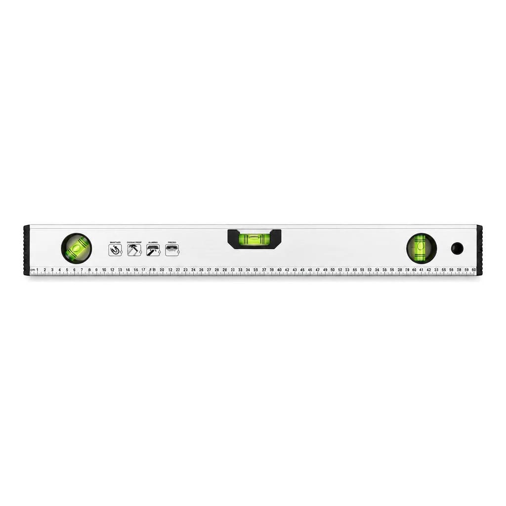 Nível Régua 3 Bolhas 60cm Pro Nível Mão C/ Imã Prumo Nivelar