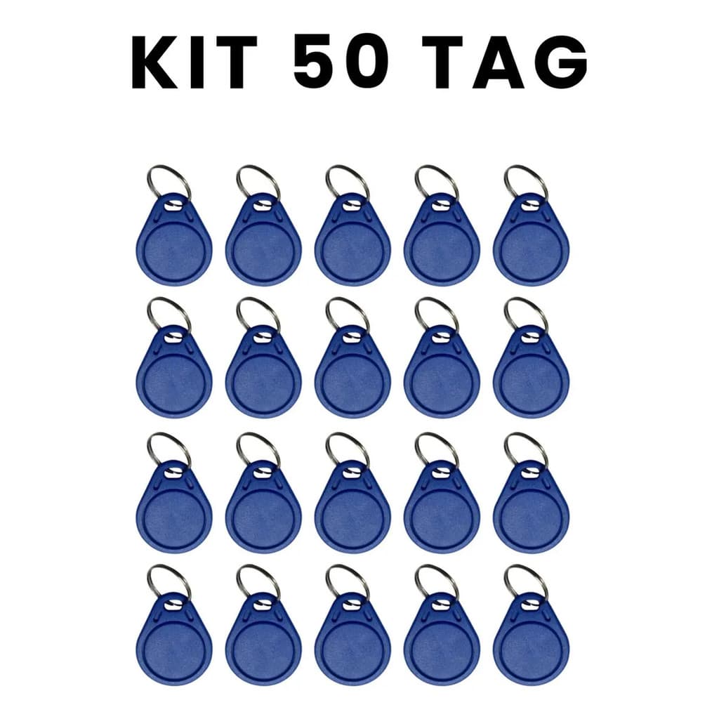 Kit Com 50 Chaveiro Tag Proximidade Rfid 125khz - Giltar/Ideal