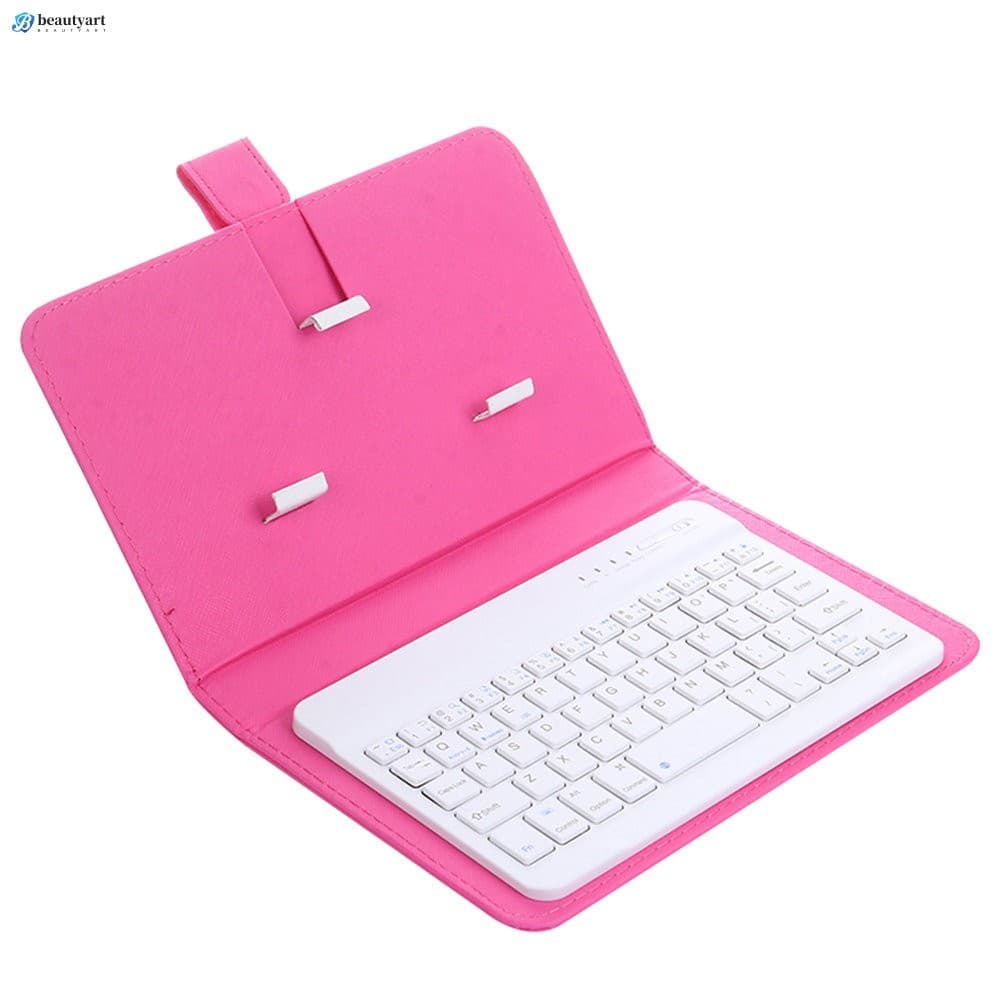 Capa De Couro Para Teclado De Telefone Bluetooth Com Função De Suporte Android Windows IOS Compatível Smartphones De 4.5