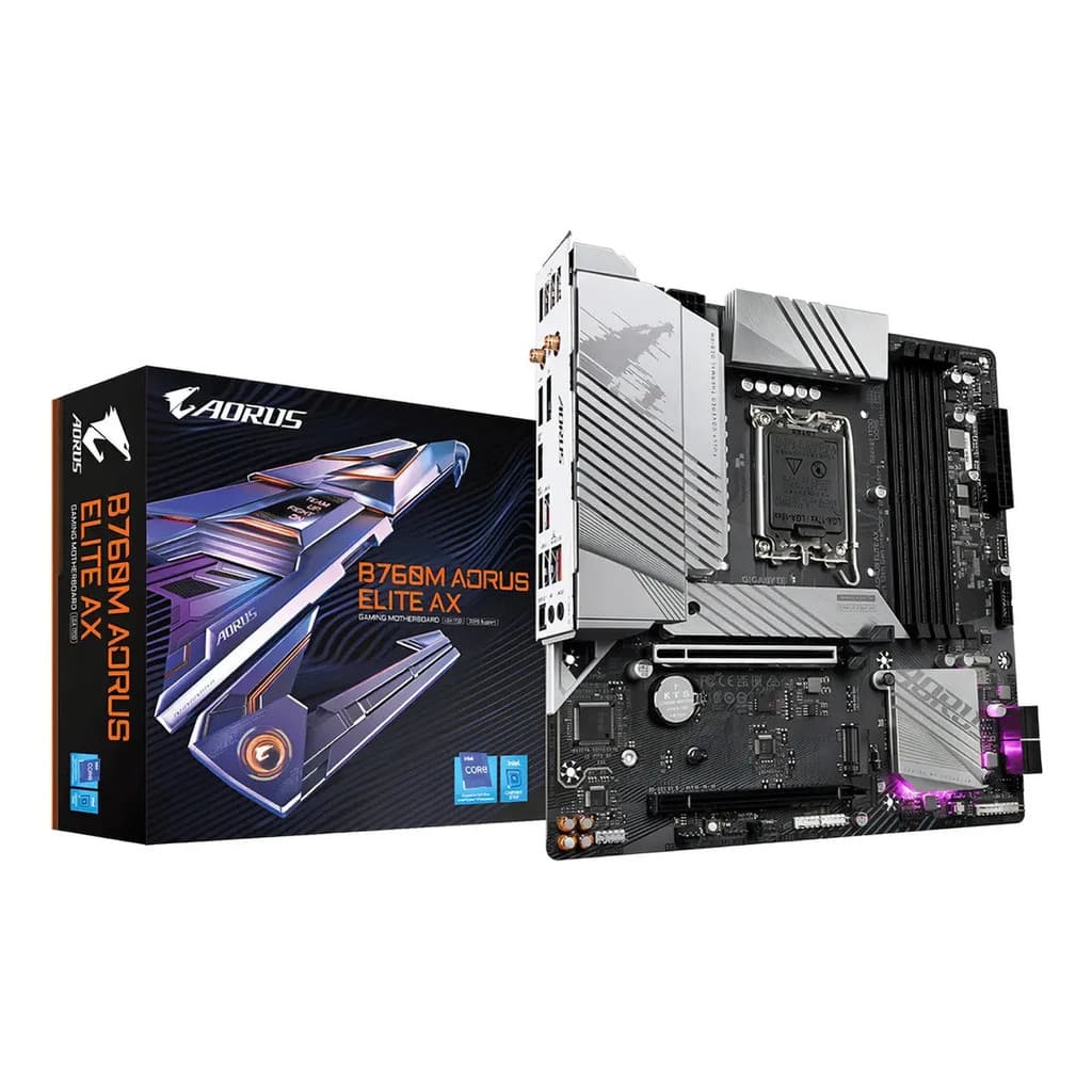Placa Mãe Mb Gigabyte Aorus Elite Ax Wifi B760m 4xddr5