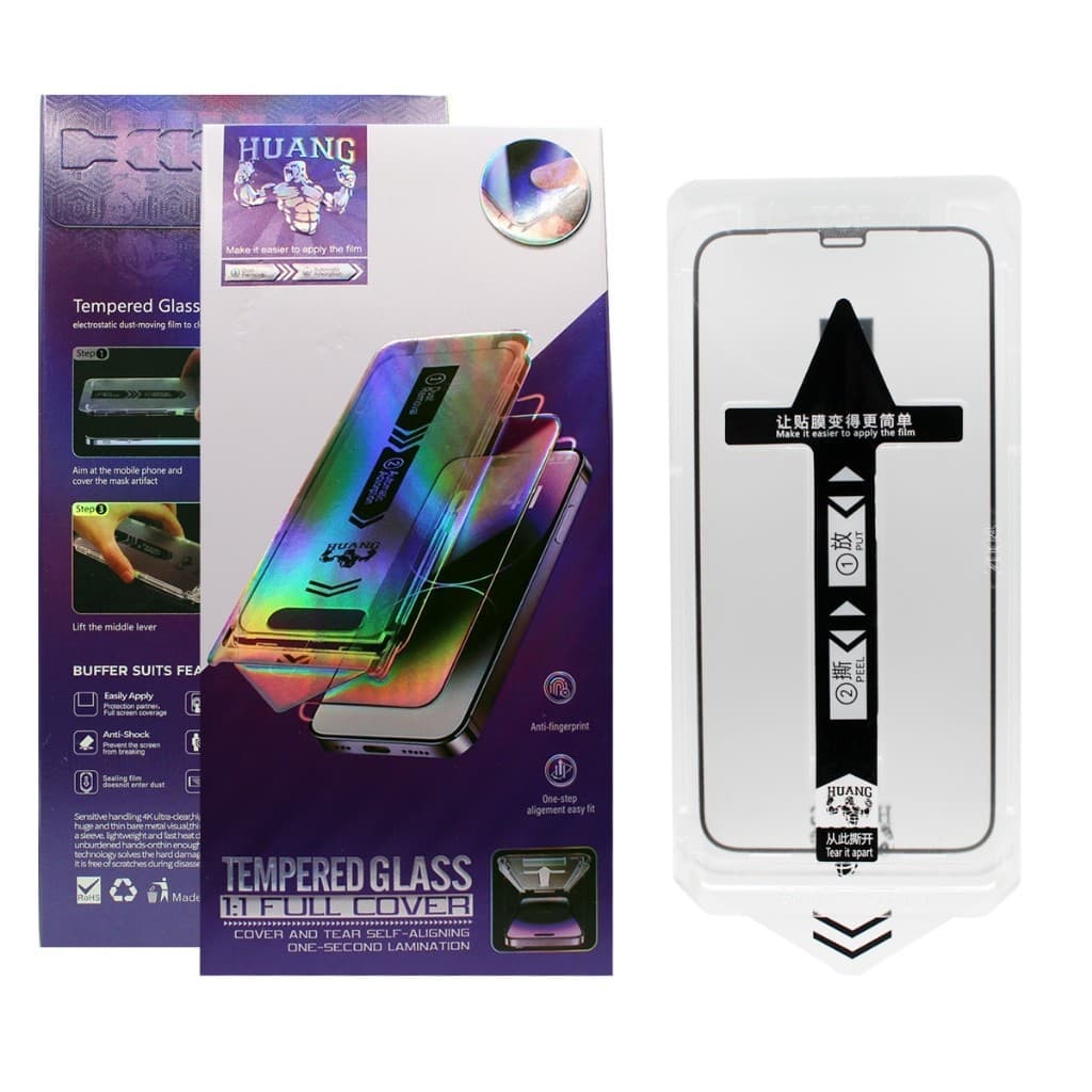 kit 2pcs 4pcs Película Premium Huang Magic Box Full Cover Brilho HD iPhone 17 16 15 14 13 12 11