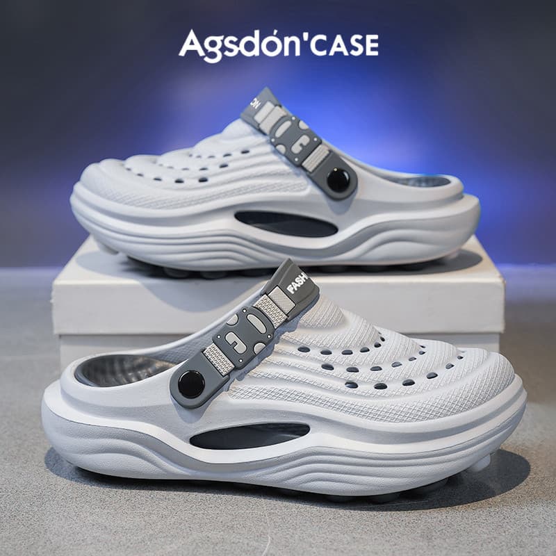 Aogushi Dengdong sapatos masculinos 2026 novo estilo antiderrapante sandálias de sola macia chinelos verão exterior Wear