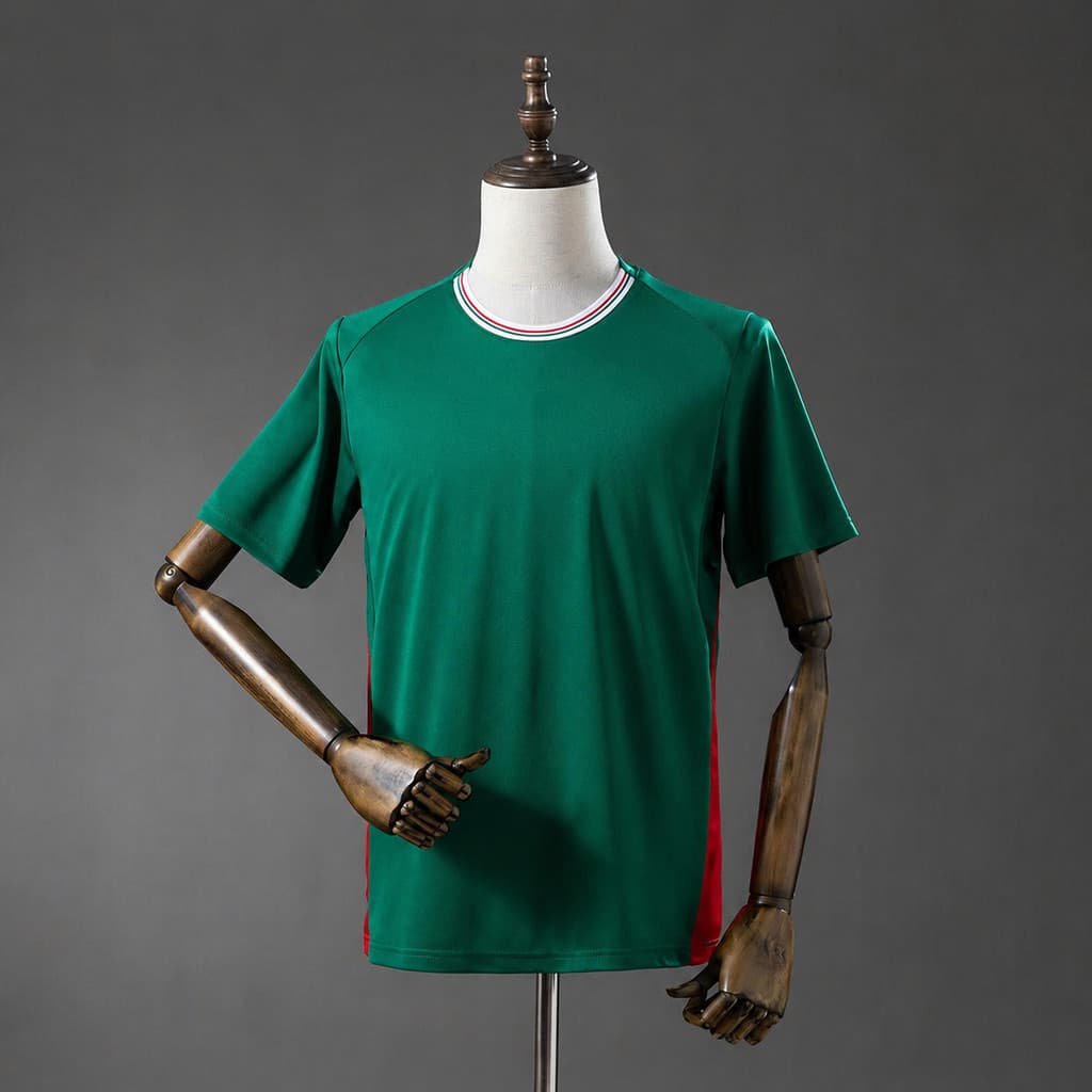 Camisa Masculina Branca com Detalhes Verde 26/27 – Modelo Esportivo Casual P ao 2XL