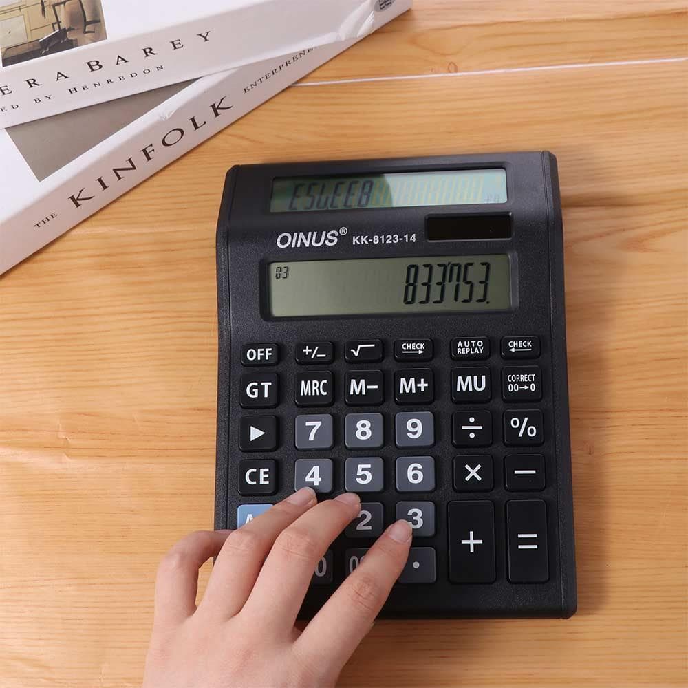 Calculadora De Contador Financeiro , Solar Multifuncional De Tela Grande Com Dupla , Fácil De Usar